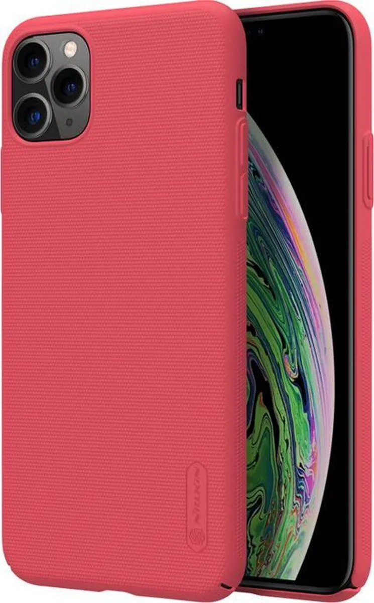 Nillkin Frosted Shield Hoesje iPhone 11 Pro Max - Rood - afbeelding 3 van 5