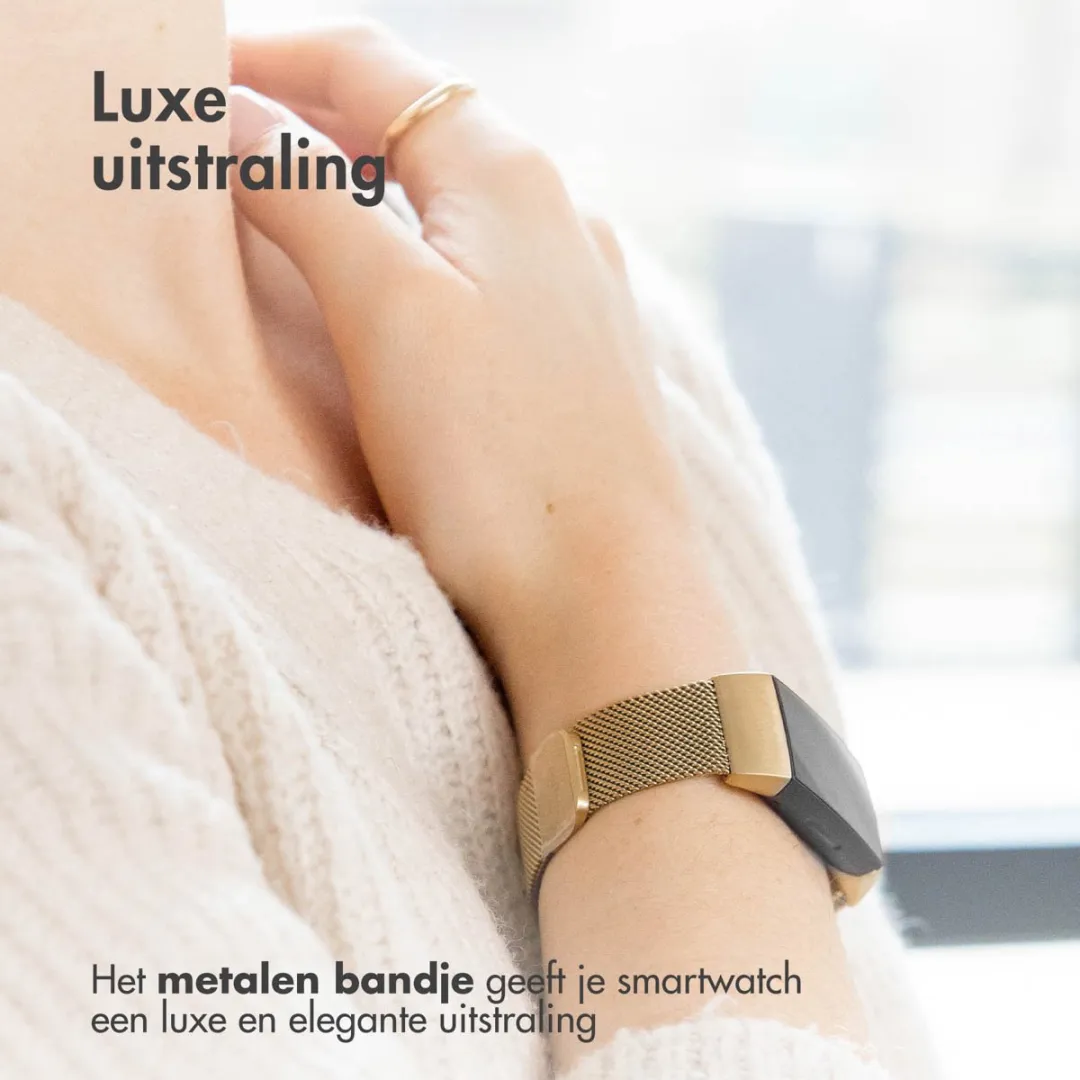Imoshion Milanees Magnetisch Bandje - Huawei Watch Fit 3 - Goud