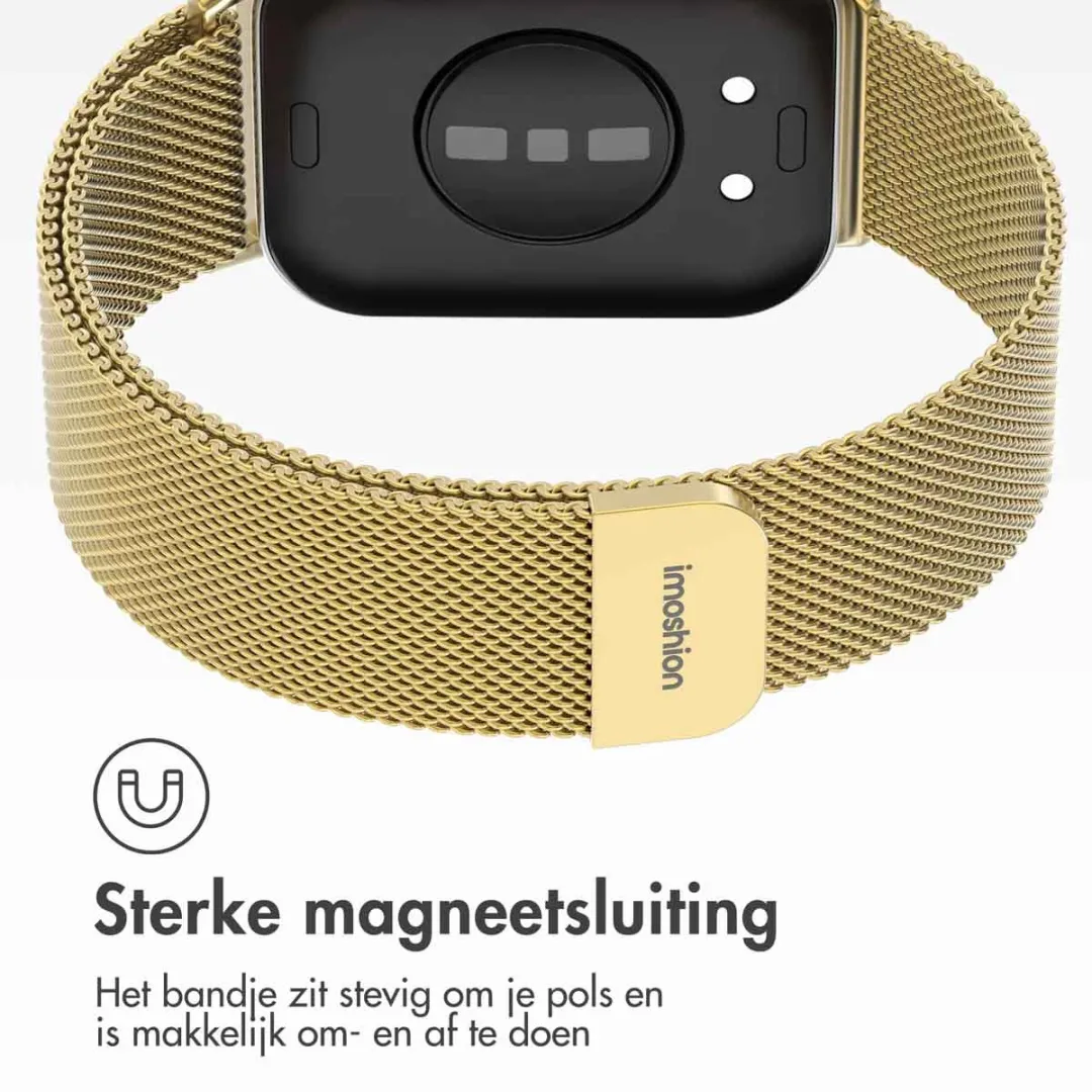 Imoshion Milanees Magnetisch Bandje - Huawei Watch Fit 3 - Goud