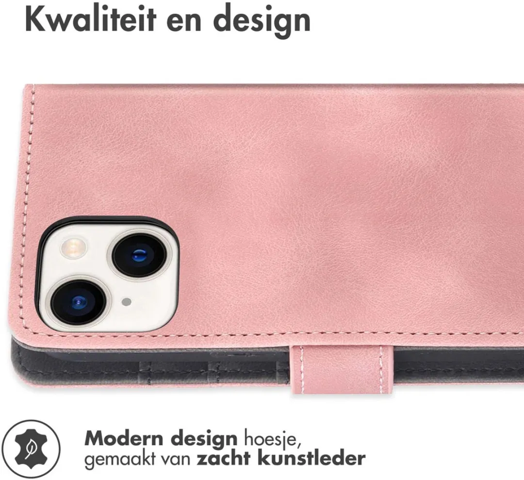 Imoshion Hoesje iPhone 15 Bookcase Roze - 3 Pasjes - afbeelding 6 van 6