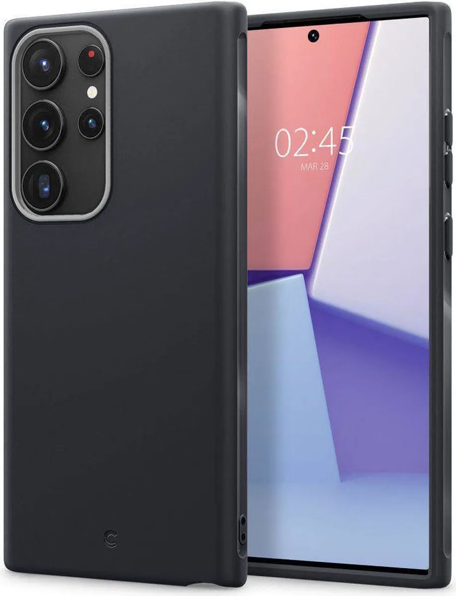 Spigen Cyrill Color Brick Hoesje ACS05648 - Samsung Galaxy S23 Ultra - Zwart