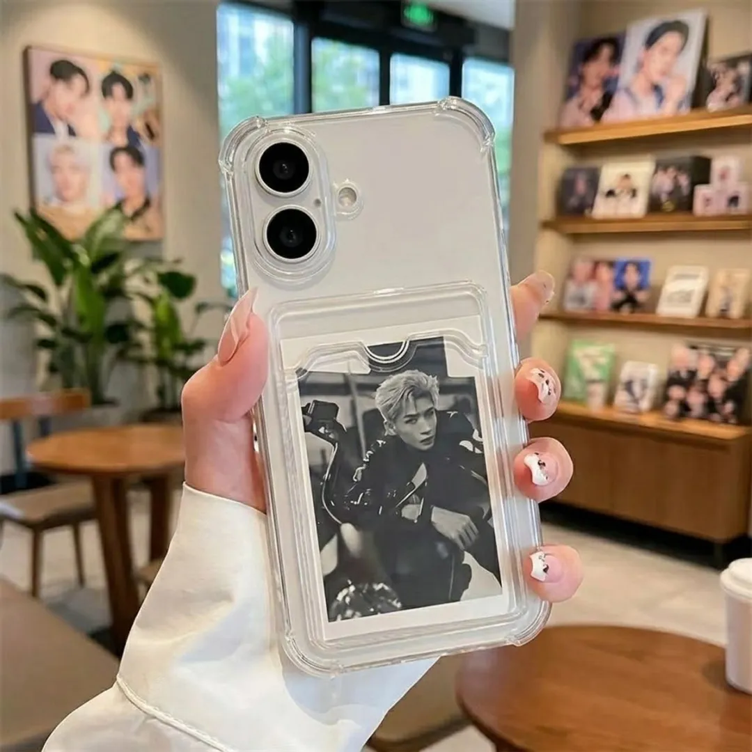 NUVEX iPhone 17 Transparant Hoesje - Foto Vak & Kaarthouder