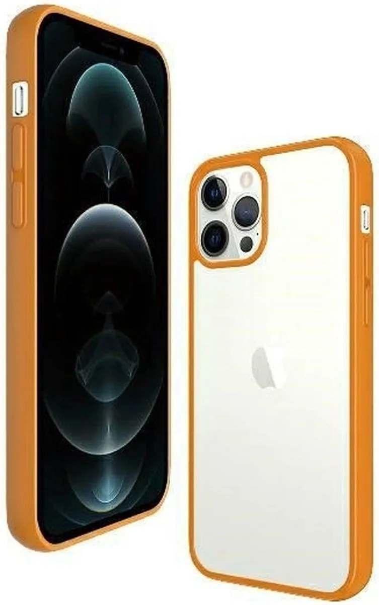 PanzerGlass ClearCaseColor PZ-0284 iPhone 12 Pro Max Hoes - Oranje