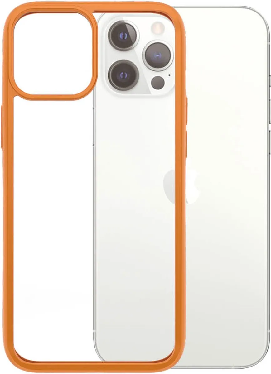 PanzerGlass ClearCaseColor PZ-0284 iPhone 12 Pro Max Hoes - Oranje