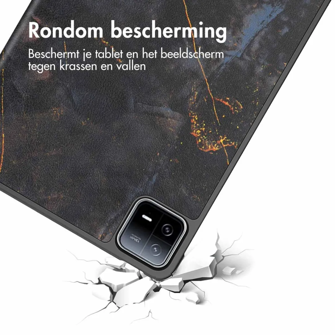 Imoshion Tablethoes Pr051 Trifold - Xiaomi Pad 6/6 Pro - 11 Inch - Black Marble