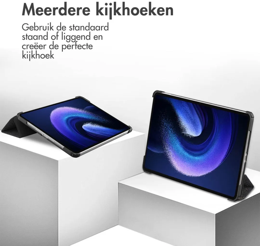 Imoshion Tablethoes Pr051 Trifold - Xiaomi Pad 6/6 Pro - 11 Inch - Black Marble