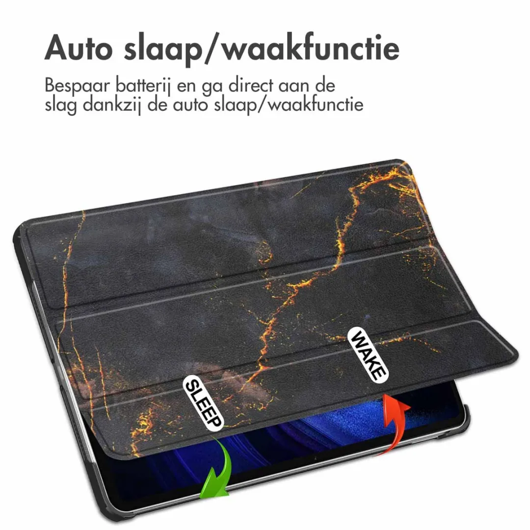 Imoshion Tablethoes Pr051 Trifold - Xiaomi Pad 6/6 Pro - 11 Inch - Black Marble