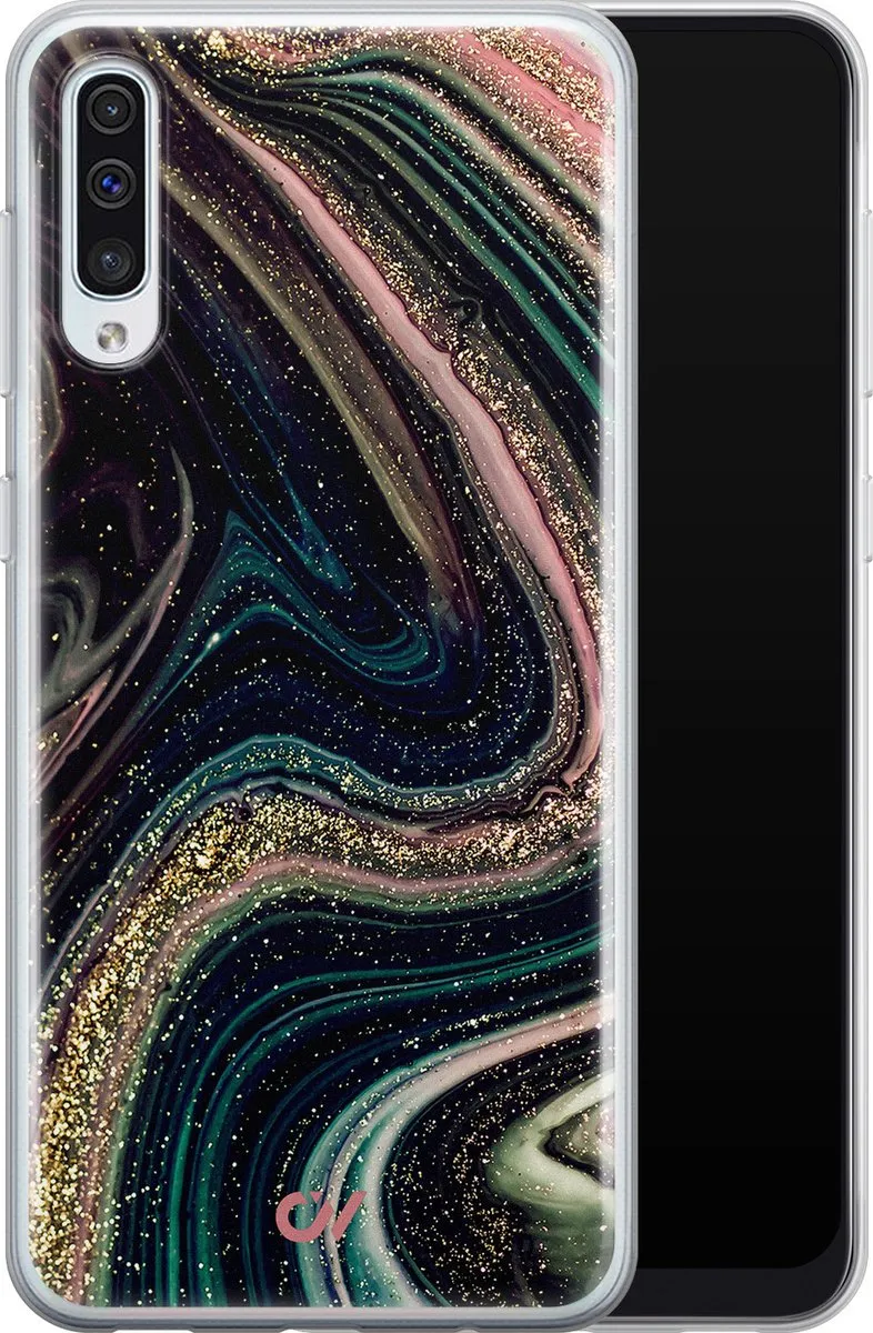 Casevibes Galaxy A50 Hoesje - Marble Twilight - Multi