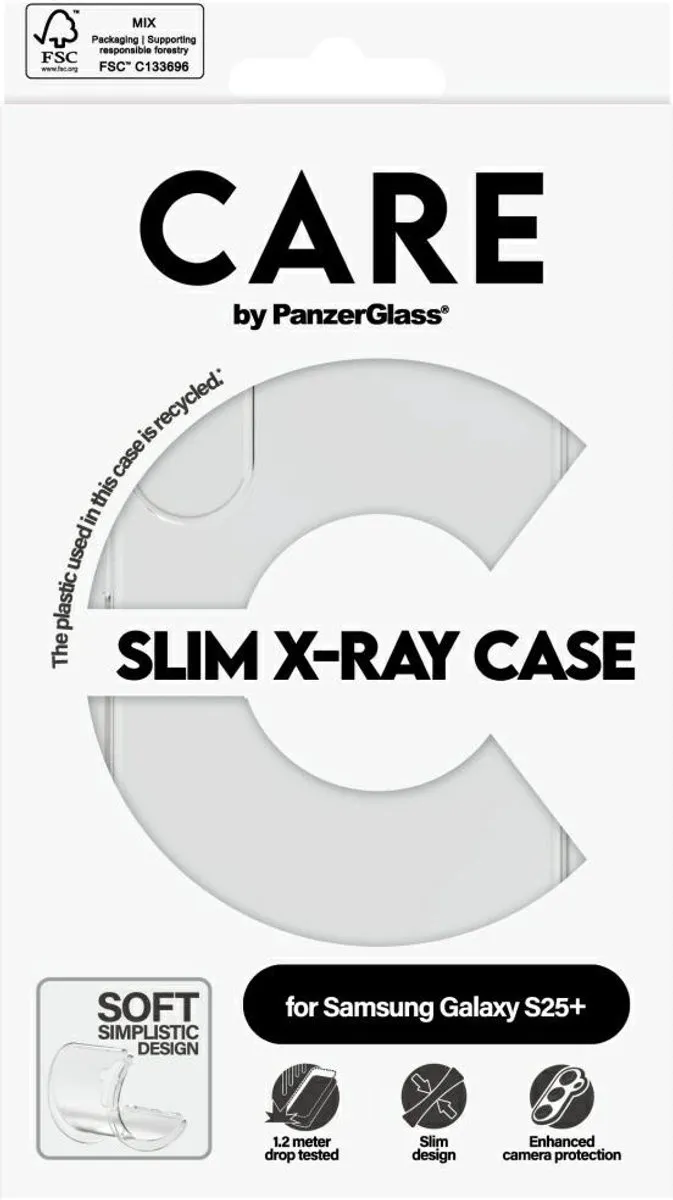 PanzerGlass Case Fashion X-Ray Samsung Galaxy S25+ - Transparant - afbeelding 6 van 6