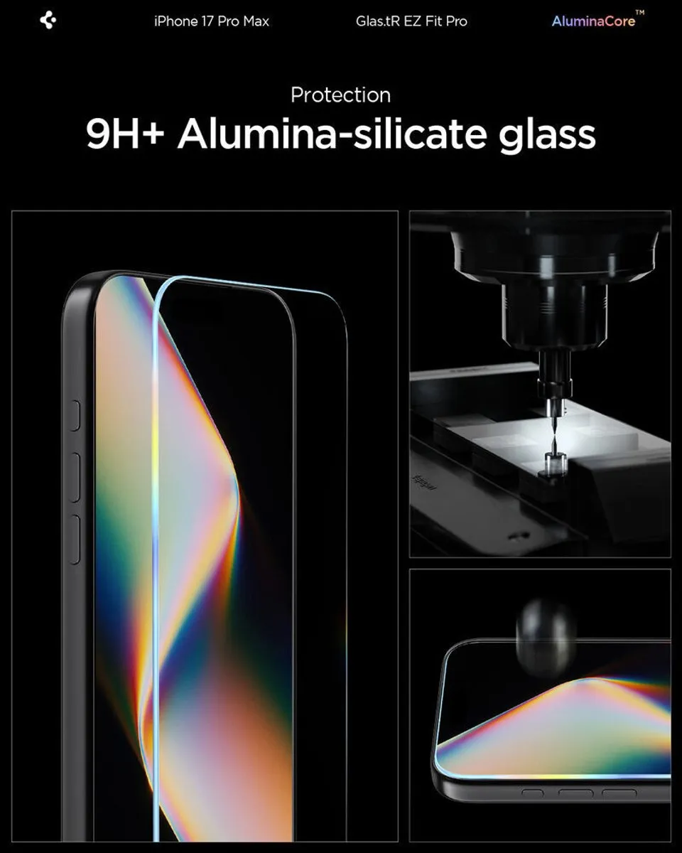 Spigen GLAStR Privacy EZ Fit iPhone 17 Pro Max Screenprotector - 2 Stuks - afbeelding 6 van 6