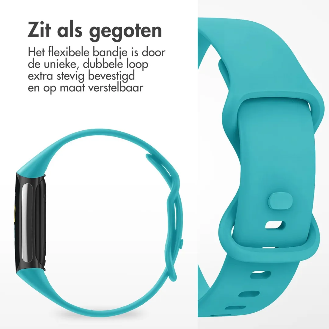 Imoshion Siliconen Bandje Fitbit Charge 5/6 - L - Turquoise