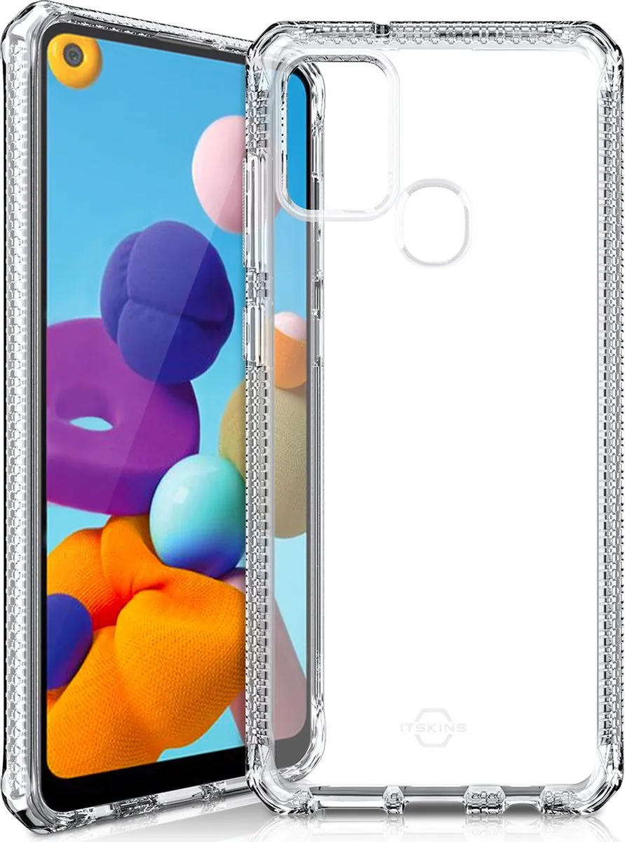 Itskins Spectrum Cover Samsung Galaxy A21s - Level 2 - Transparant IT-SPECL2-SAA217-CLR