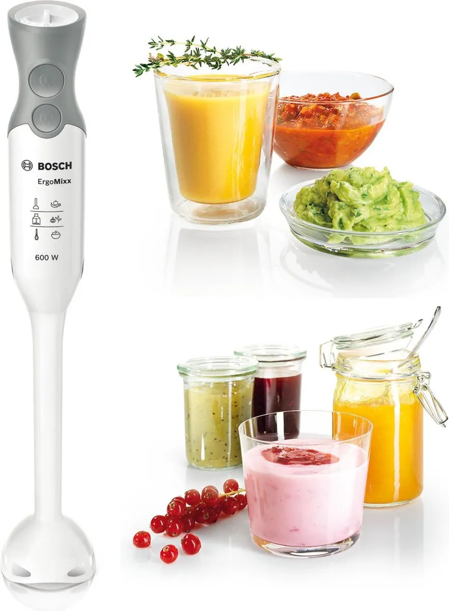 Bosch MSM66020 ErgoMixx Staafmixer 600W - Wit - afbeelding 6 van 6