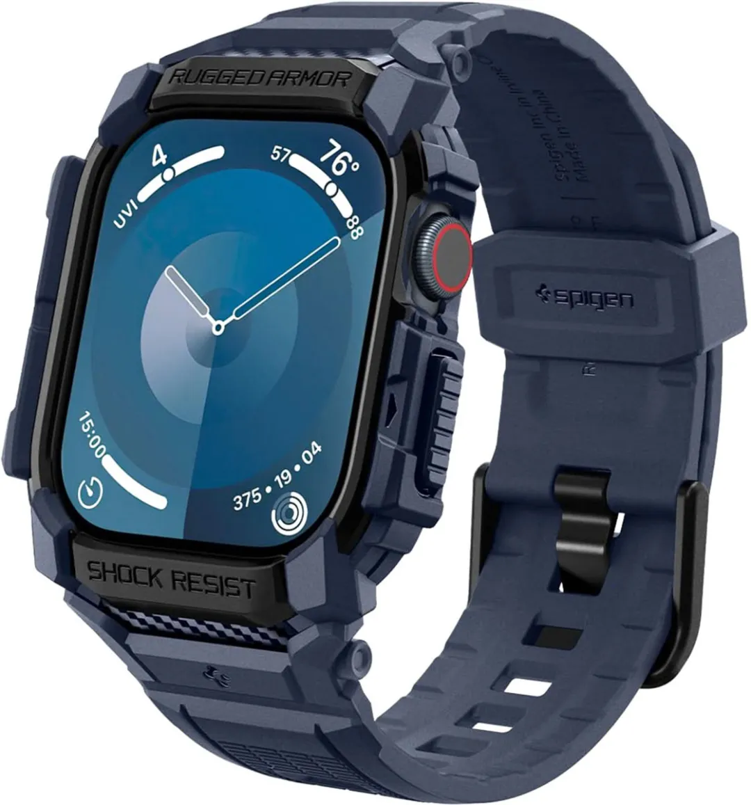 Spigen Rugged Armor Pro Hoes Apple Watch 11/Series 10 46mm - Navy Blue