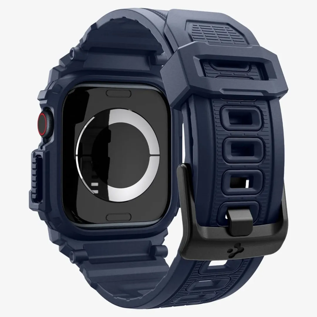 Spigen Rugged Armor Pro Hoes Apple Watch 11/Series 10 46mm - Navy Blue - afbeelding 6 van 6