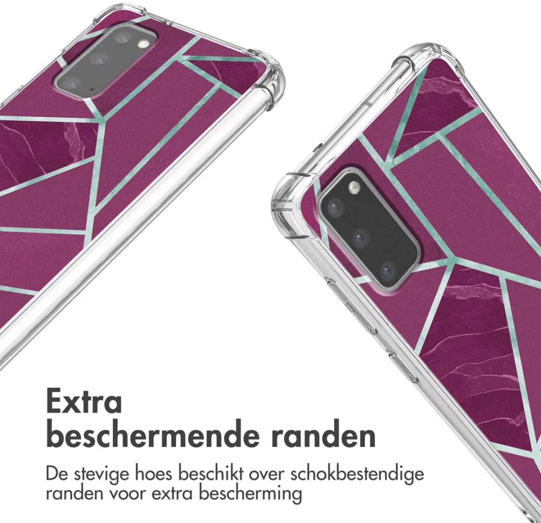 Imoshion Hoesje Samsung Galaxy S20 Bordeaux Graphic