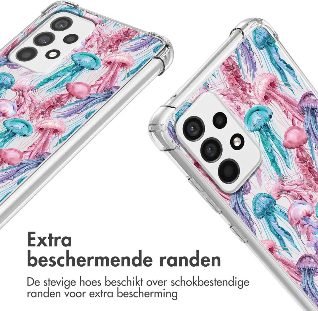 Imoshion Galaxy A53 Design Hoesje - Jellyfish Watercolor