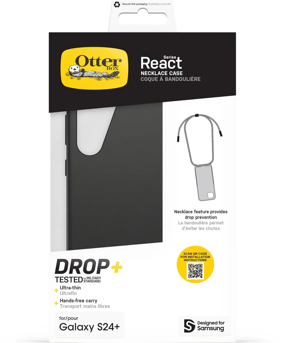 OtterBox React Necklace 77-94738 - Samsung Galaxy S24 Plus - Zwart