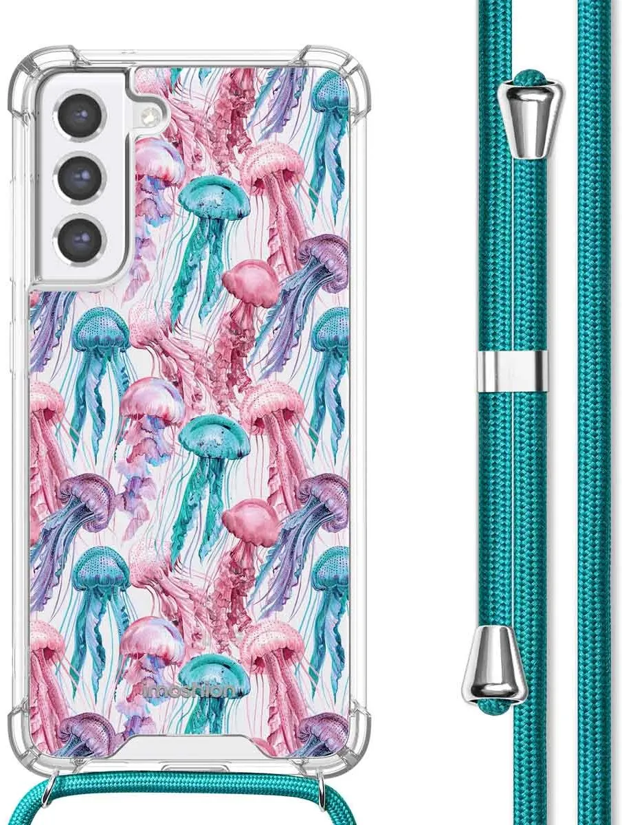 Imoshion Hoesje Samsung Galaxy S21 FE Jellyfish Watercolor