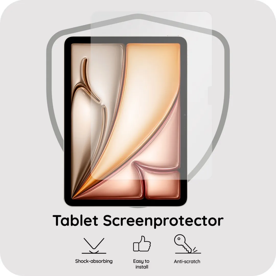 Just in Case Cazy Screenprotector iPad Air 11 Glas - AIA10.920246GTGSP - Transparant