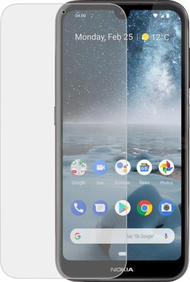 Azuri RINOX ARMOR Screenprotector Nokia 4.2 - Transparant - afbeelding 6 van 6