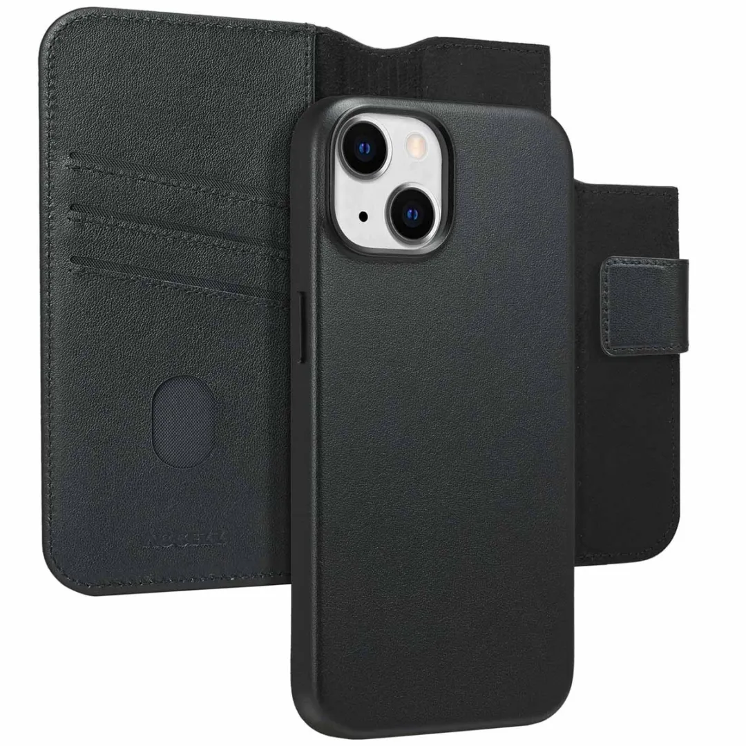 Accezz iPhone 14 Hoesje Leather Bookcase 2-in-1