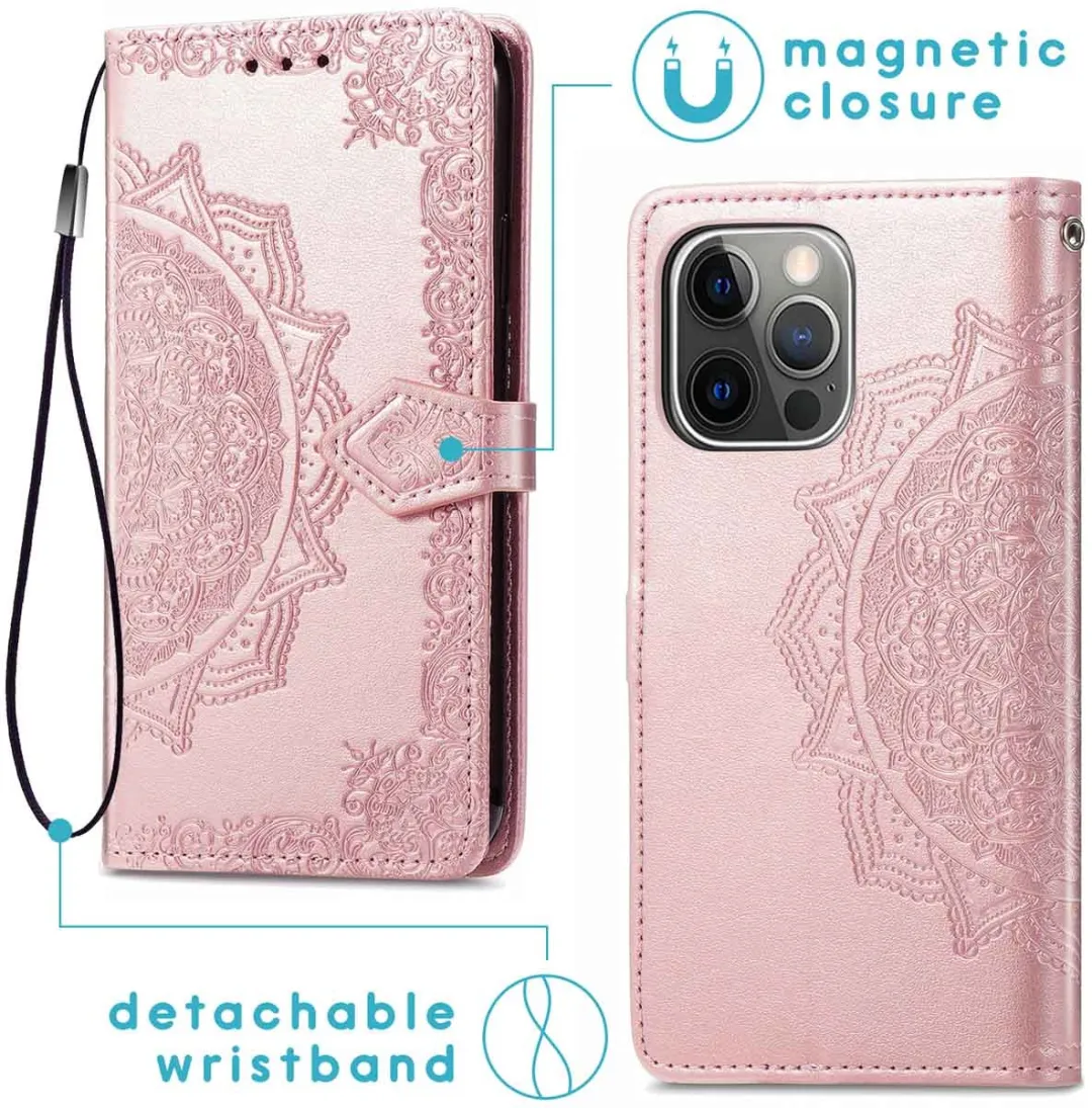 Imoshion Hoesje iPhone 13 Pro Rosé Goud - 3 Pasjes