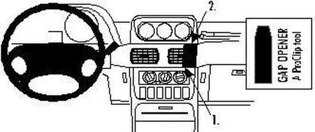 Brodit ProClip Galloper Exceed 1997-2003 Houder