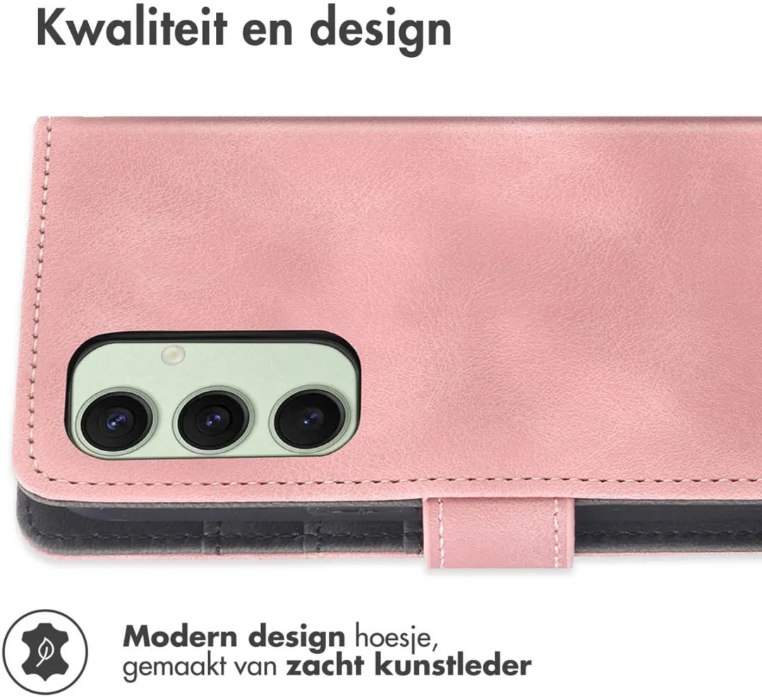 Imoshion Bookcase Hoesje Samsung Galaxy S24 FE - 3 Pasjes - Roze