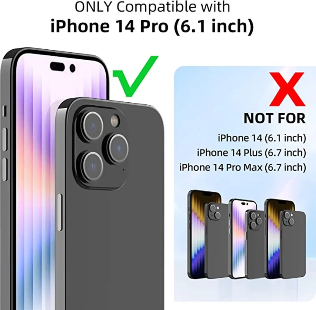 Nillkin iPhone 14 Pro Hoesje - Mat Zwart