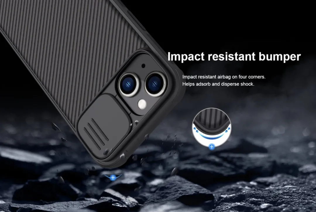 Nillkin iPhone 14 Pro Hoesje - Mat Zwart - afbeelding 6 van 6