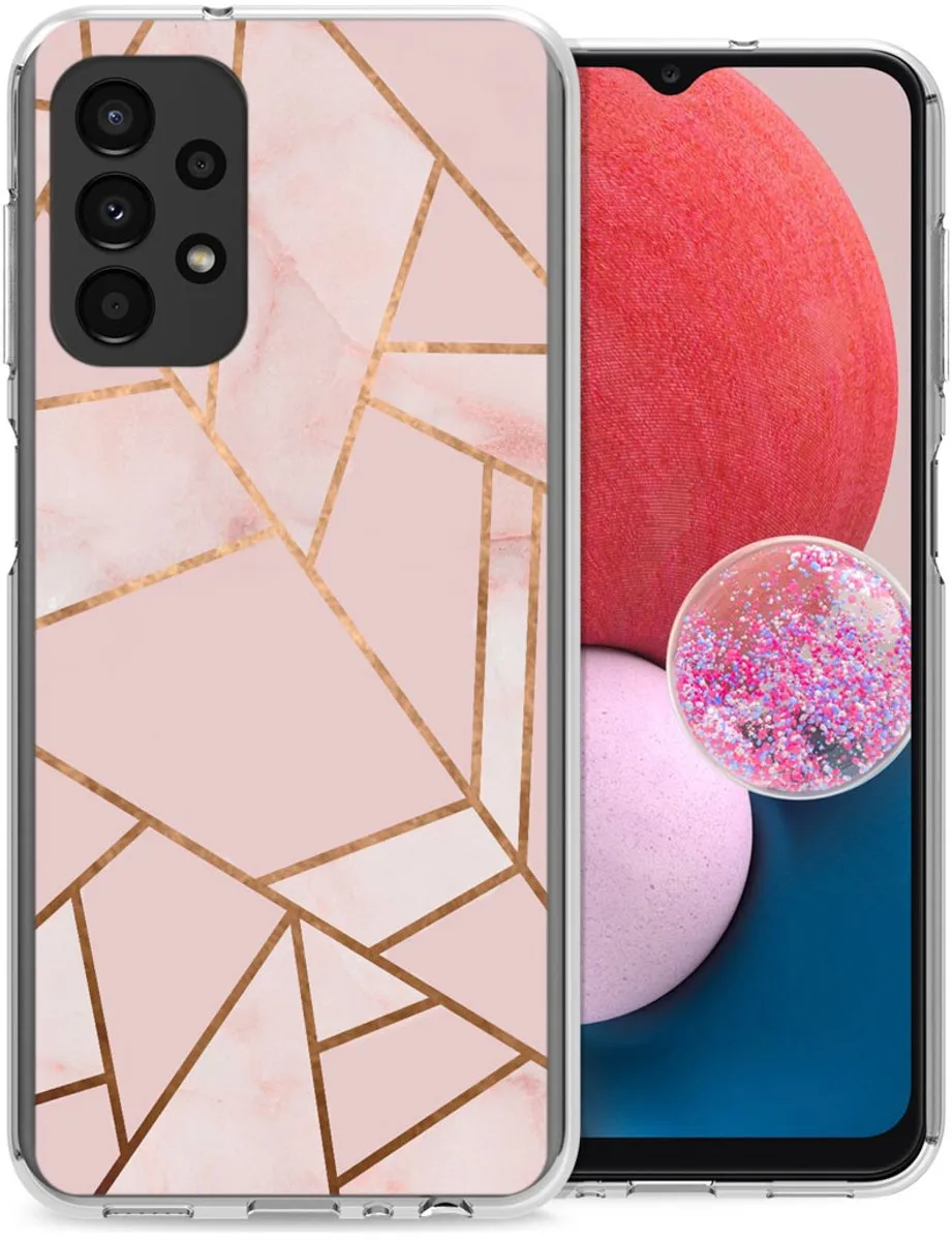 imosHion Hoesje Samsung Galaxy A13 4G - Pink Graphic