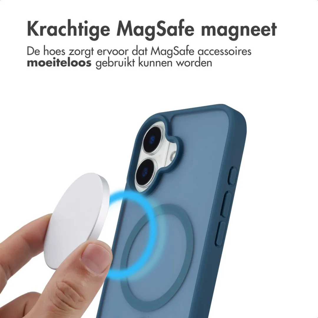 Imoshion Hoesje iPhone 16 Donkerblauw - MagSafe