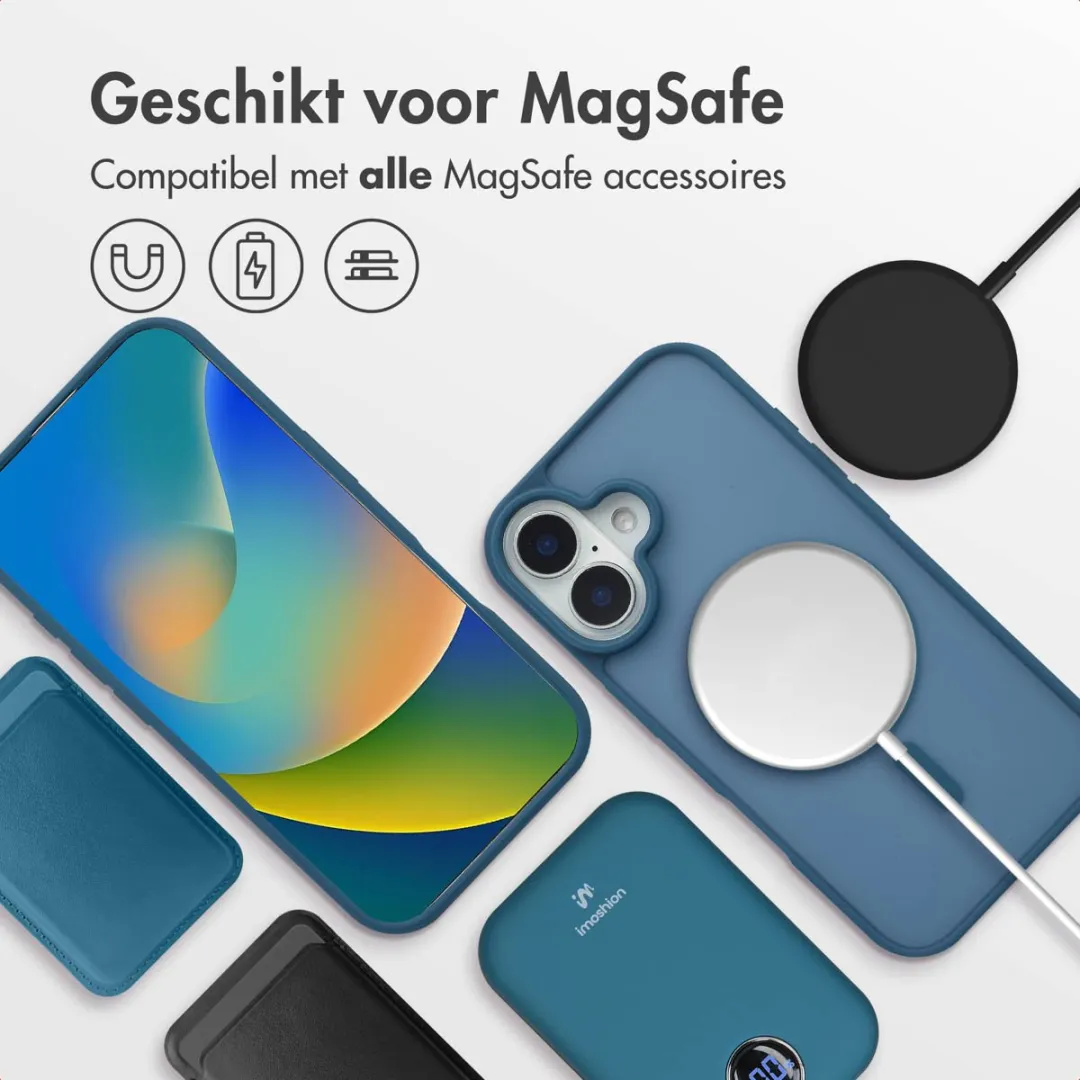 Imoshion Hoesje iPhone 16 Donkerblauw - MagSafe
