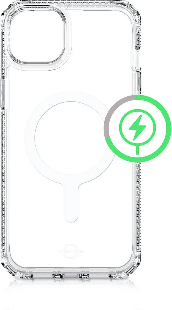 Itskins Recycled L2 Hybrid R Cover - iPhone 14 Plus - Transparant