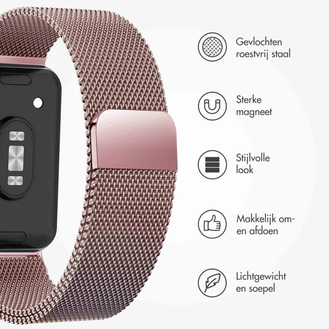 Imoshion Milanees Magnetisch Bandje Samsung Galaxy Fit 3 - Roze
