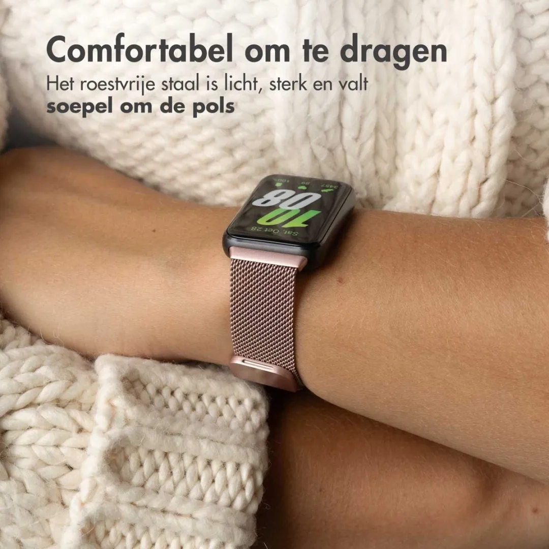 Imoshion Milanees Magnetisch Bandje Samsung Galaxy Fit 3 - Roze