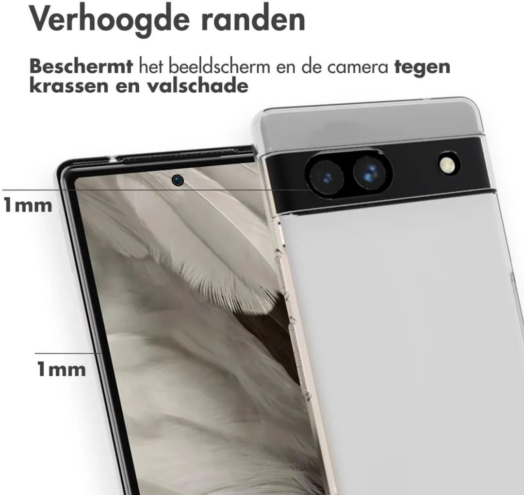 Accezz Hoesje Google Pixel 7a - Transparant