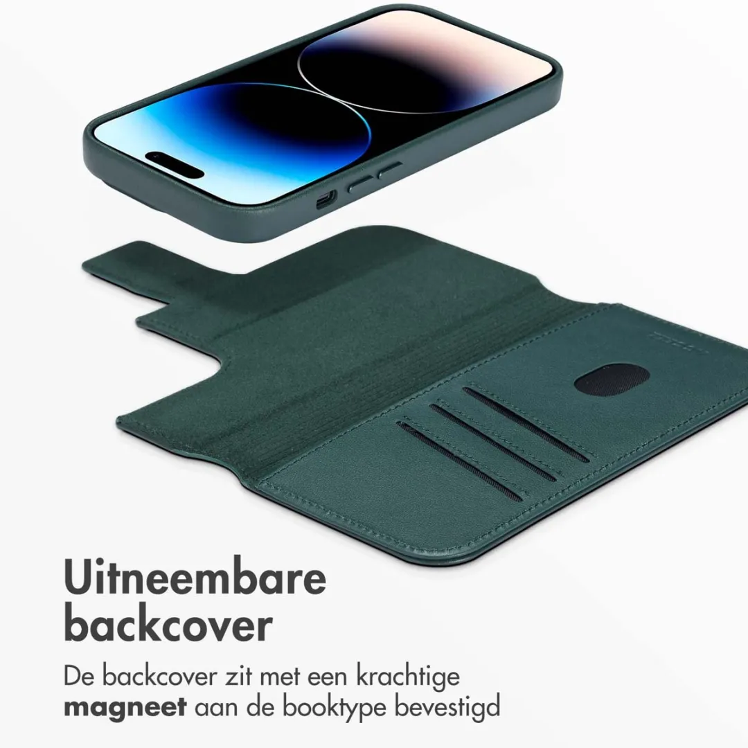 Accezz Hoesje iPhone 14 Pro 3 Pasjes - Cedar Green