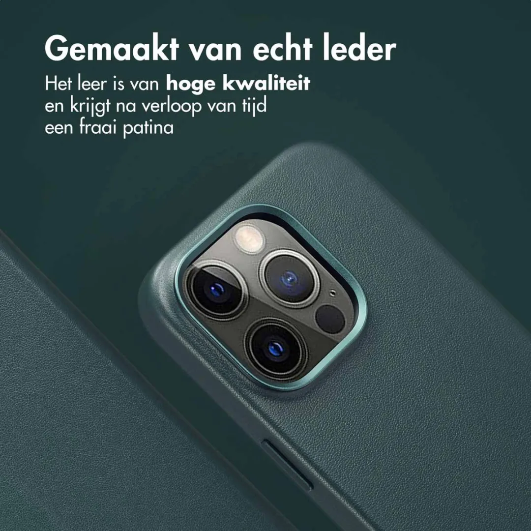 Accezz Hoesje iPhone 14 Pro 3 Pasjes - Cedar Green