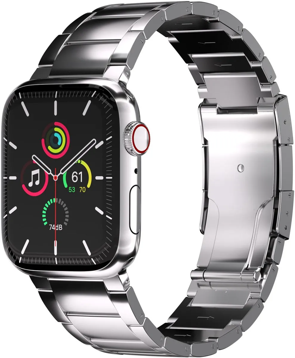 Accezz Titanium Mat Bandje Apple Watch 42mm