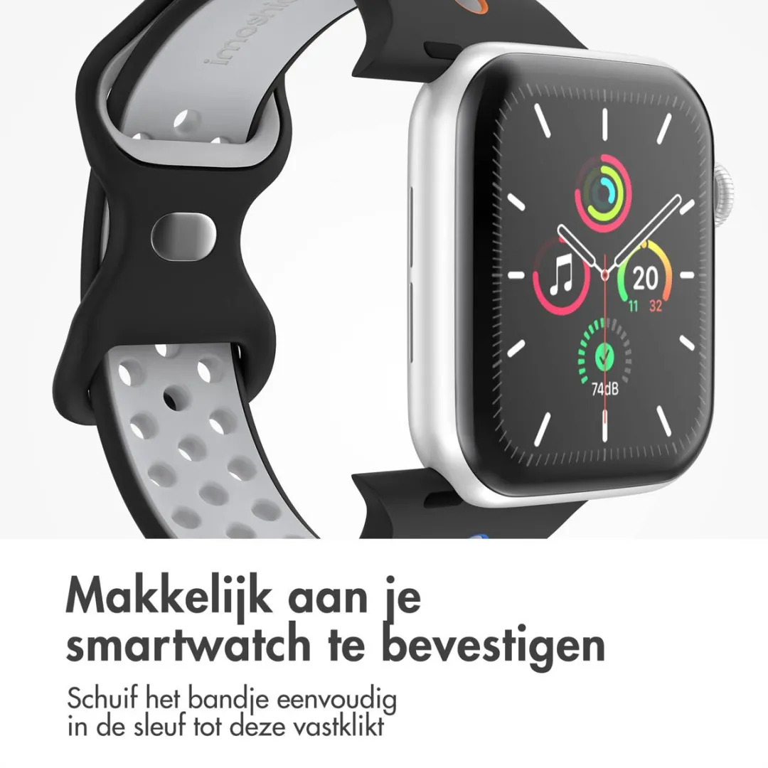 Imoshion Sport⁺ Bandje Apple Watch 42mm - Black Rainbow