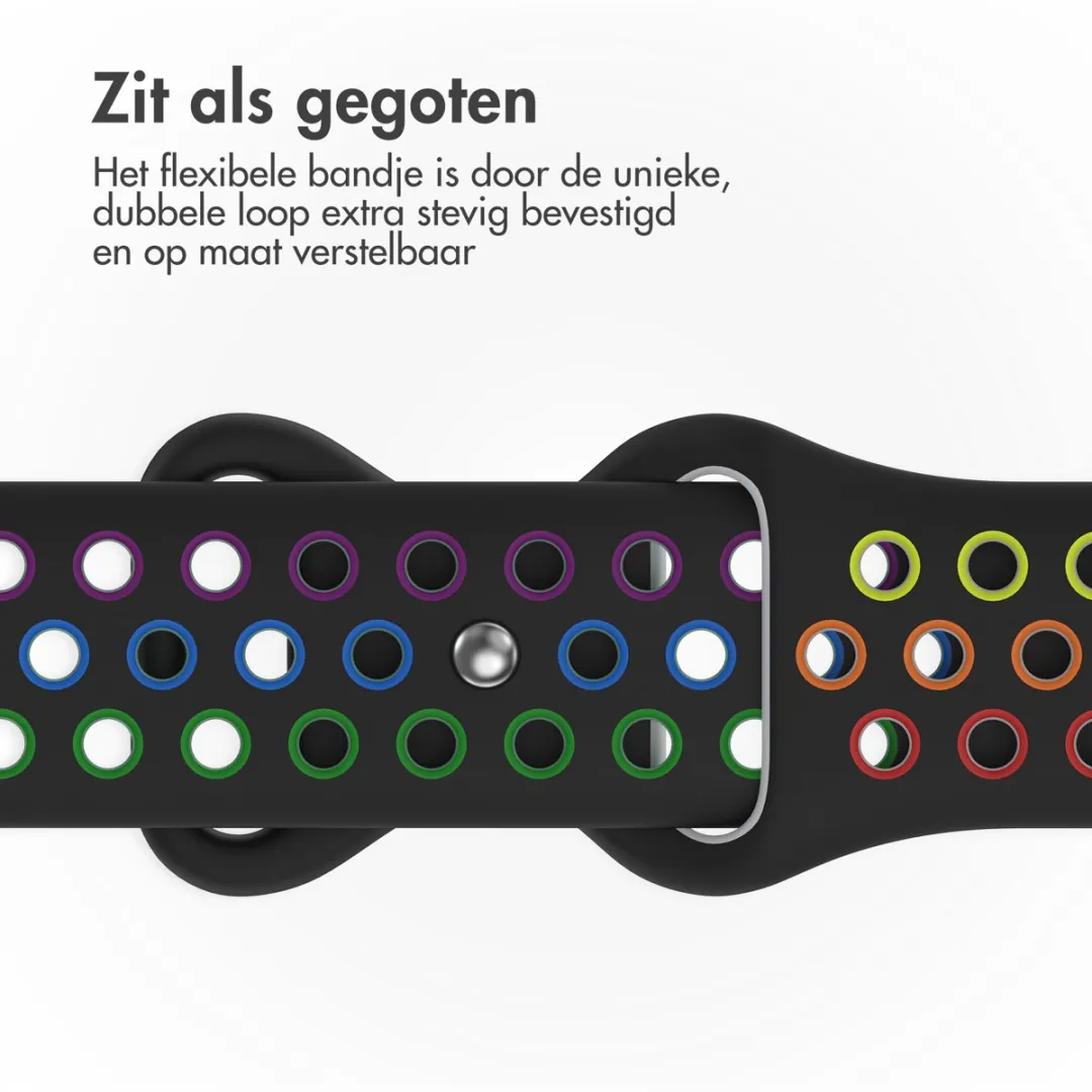 Imoshion Sport⁺ Bandje Apple Watch 42mm - Black Rainbow