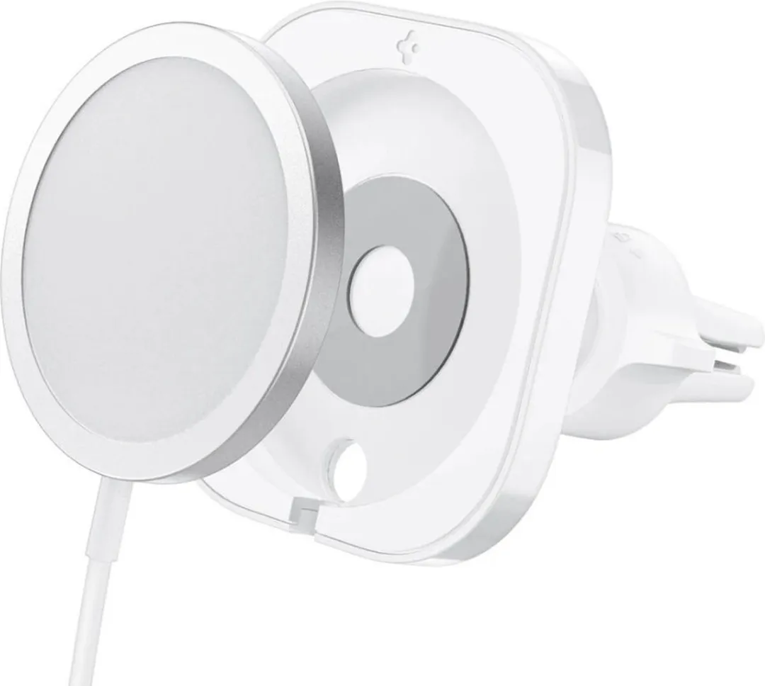 Spigen MagFit ACP03163 Ventilatierooster Houderstandaard - iPhone 12-serie - Wit - afbeelding 2 van 6