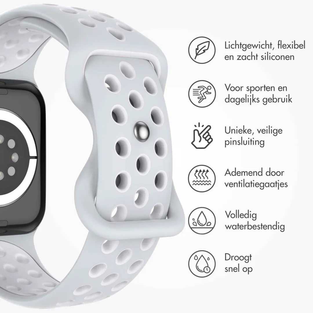 Imoshion Siliconen Sportband Apple Watch 38-42mm - Grijs