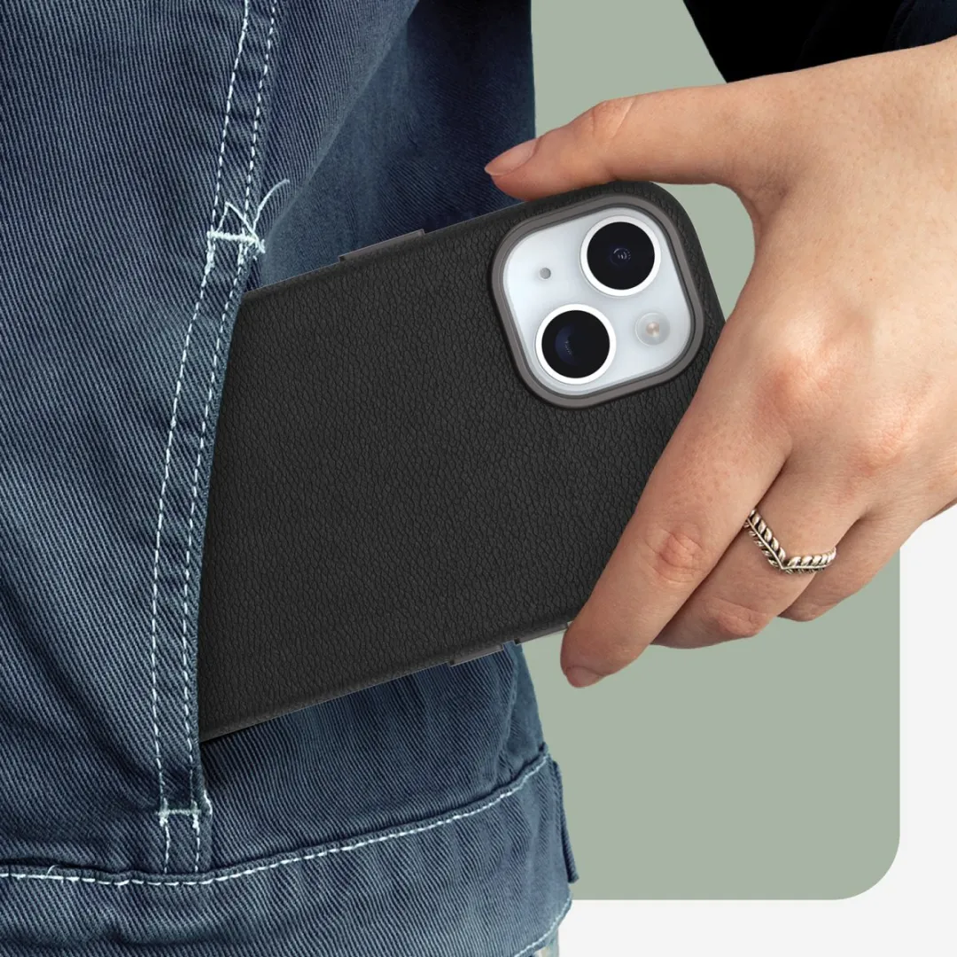 OtterBox Symmetry Hoesje iPhone 15 - Zwart - 77-95725 - afbeelding 3 van 6