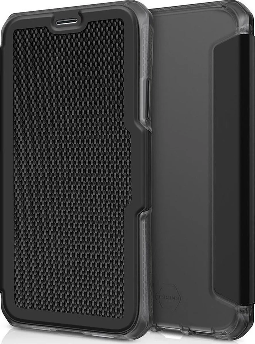 Itskins Spectrum Folio Bookcase iPhone X - APHX-SPERA-BLKF - Zwart