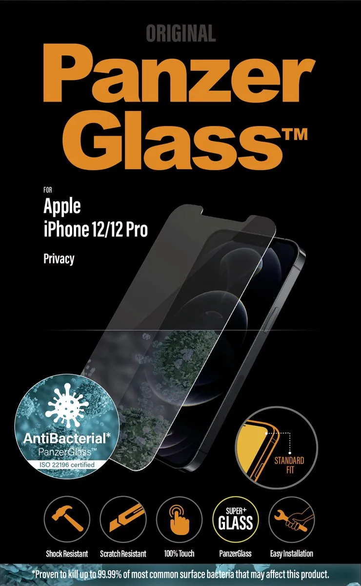 PanzerGlass Gehard Glas Privacy Screenprotector iPhone 12 Pro - PZ-P2708