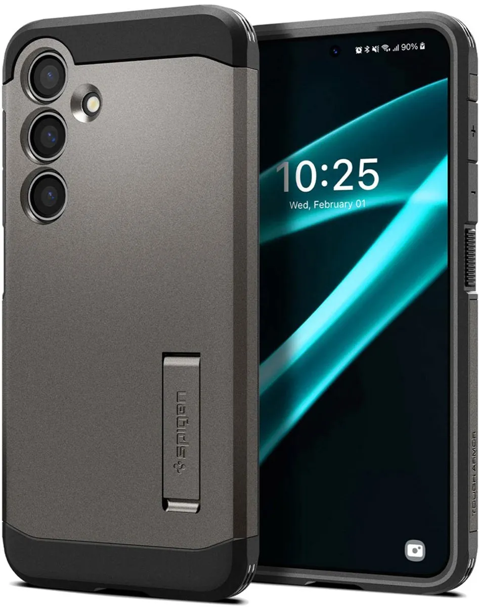 Spigen Tough Armor ACS07333 Hoesje - Samsung Galaxy S24 Plus - Grijs