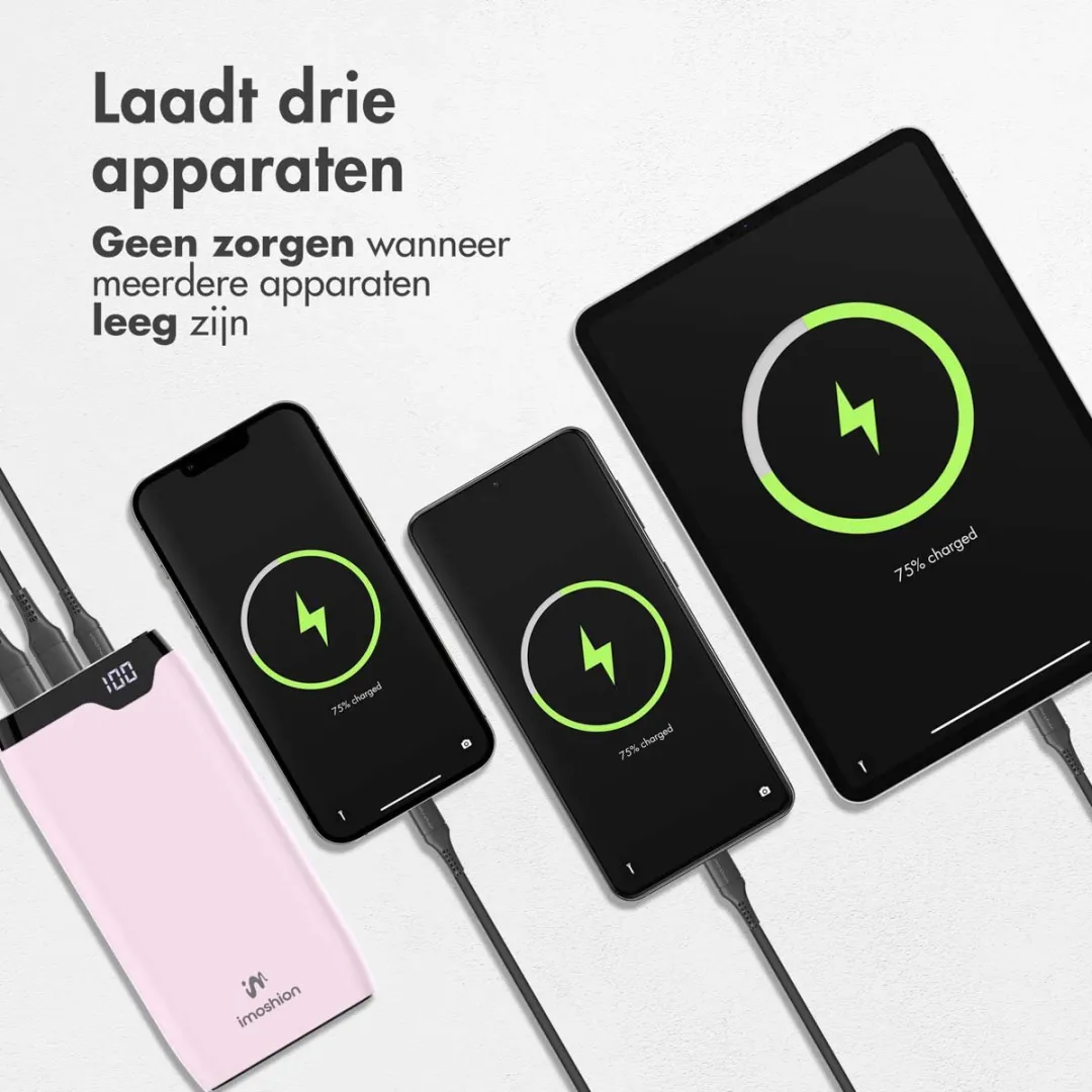Imoshion Powerbank SH00052314 20000mAh - 22.5W - Roze